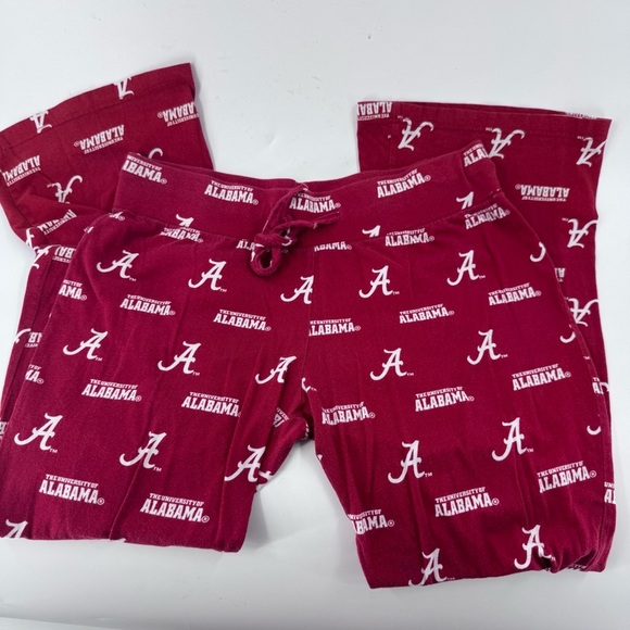 Crimson Alabama Lounging pants / Pajama Bottoms with Collegiate Logos - Picture 1 of 7